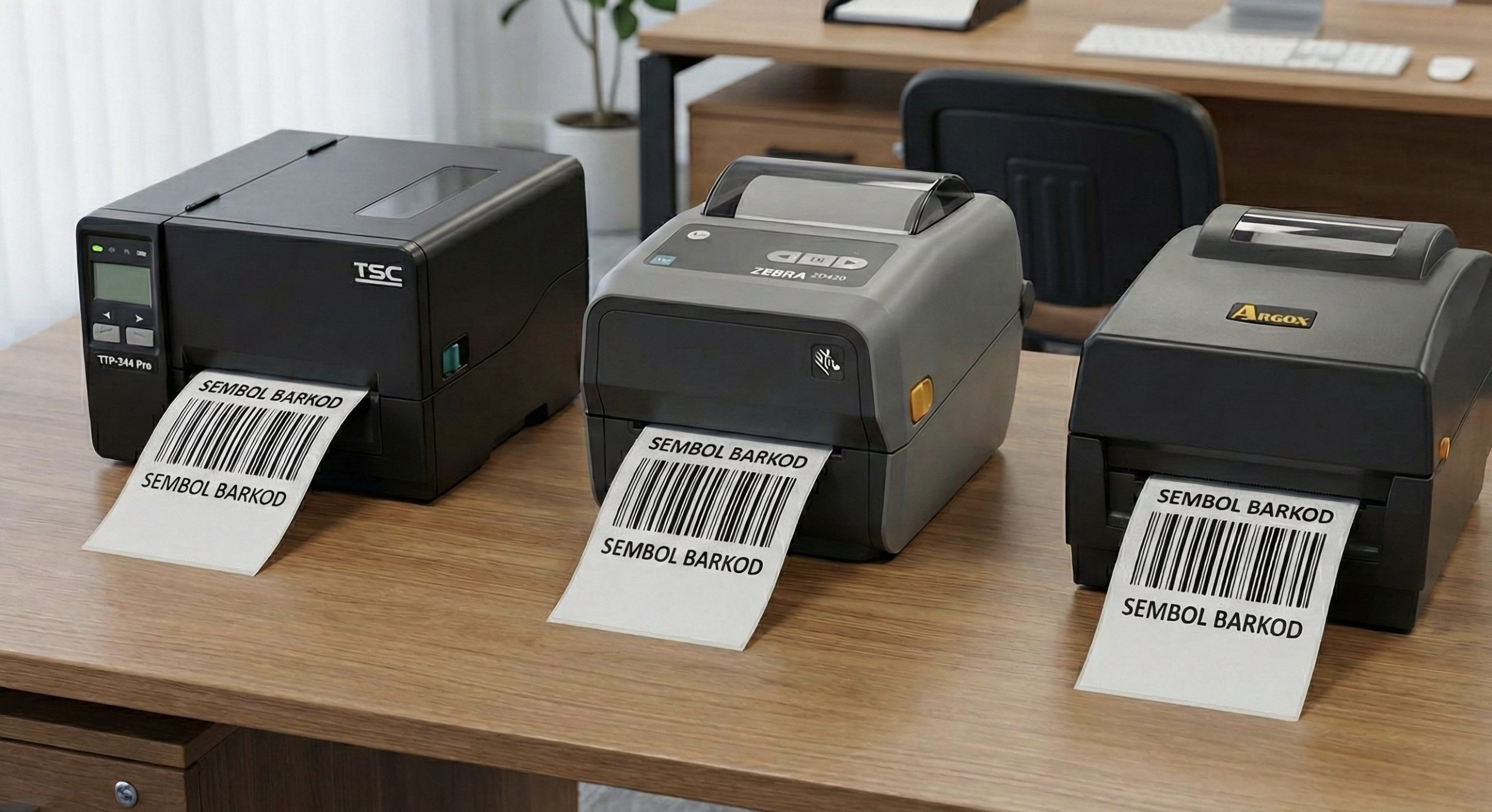 Resin ribbon ile dayanıklı baskı